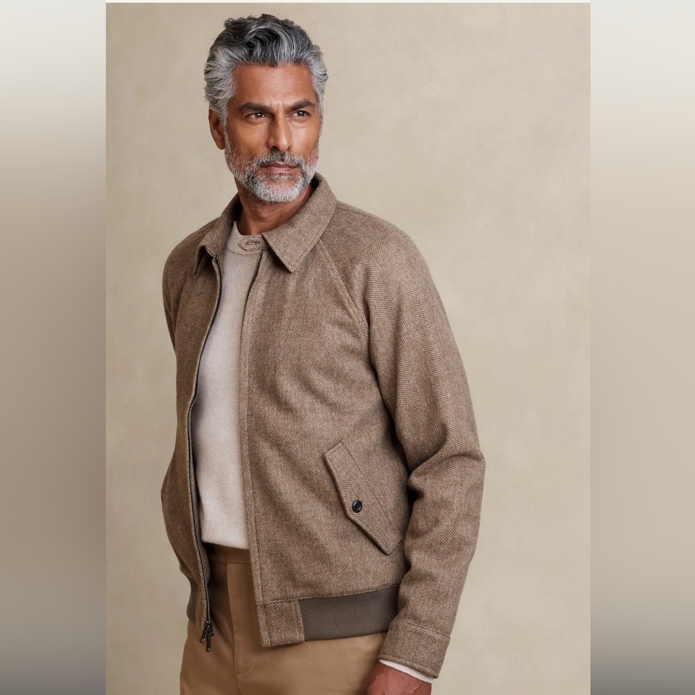 Banana Republic Melton Bomber Jacket